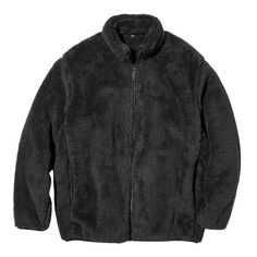 Куртка Uniqlo Fluffy Fleece, темно-серый