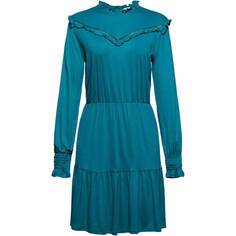 Платье edc by Esprit Frill Dress, изумрудно-зеленый