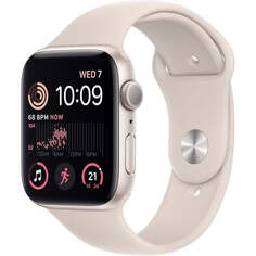 Умные часы Apple Watch Series SE Gen 2 (GPS), 44 мм, Starlight Aluminum Case/Starlight Sport Band - Regular