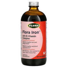 Железо с комплексом витаминов группы В Flora, 445 мл