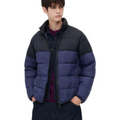 Пуховик Uniqlo Ultra Light Down 3D Cut, темно-голубой/черный
