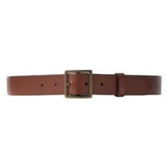 Ремень Uniqlo Italian Leather Vintage Style, коричневый