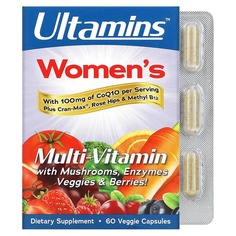 Мультивитамины Ultamins для женщин с CoQ10, 60 капсул