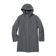Гибридное пуховое пальто Uniqlo, серый