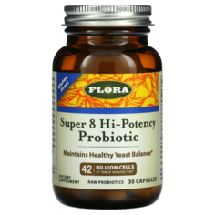 Пробиотик Super 8 Flora 42 миллиарда клеток, 30 капсул