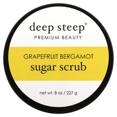 Deep Steep, Сахарный скраб, грейпфрут и бергамот, 227 г (8 унций)