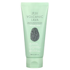 The Face Shop, Jeju Volcanic Lava, пенный скраб для глубокого очищения пор, 4,7 жидк. унция (140 мл)