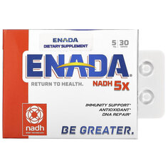 Пищевая добавка ENADA, NADH 5x, 5 мг, 30 таблеток