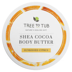 Tree To Tub, глубоко увлажняющее масло для тела с ши и какао для очень сухой кожи, цитрусовый аромат, 200 мл (6,7 жидк. унции)