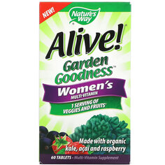 Мультивитамин Nature&apos;s Way Alive! Garden Goodness для женщин, 60 таблеток