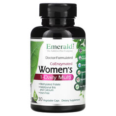 Emerald Laboratories, CoEnzymated Women&apos;s 1-Daily Multi, 30 растительных капсул