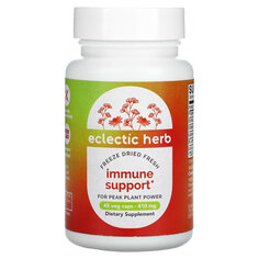 Eclectic Institute, сублимированная растительная добавка для поддержки иммунитета, 410 мг, 45 вегетарианских капсул