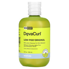 DevaCurl, Original, с низким содержанием пули, очищающее средство с мягкой пеной для насыщенного увлажнения, для сухих, средних и жестких локонов, 355 мл (12 жидк. Унций)
