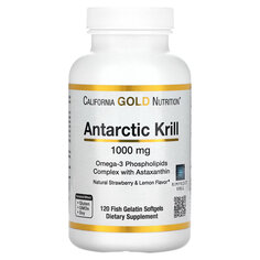 Масло антарктического криля California Gold Nutrition 1000 мг, 120 капсул