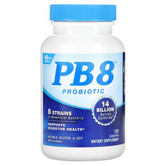 Nutrition Now, PB 8, пробиотик, 14 млрд, 120 капсул