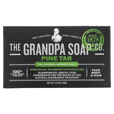 The Grandpa Soap Co., Мыло для лица, тела и волос, хвойная смола, 120 г