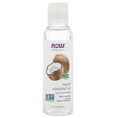 NOW Foods, Solutions, жидкое кокосовое масло, без примесей, фракционированное, 118 мл