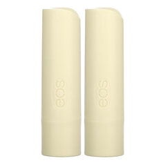EOS, 100% органический натуральный бальзам для губ с ши, ванильные бобы, 2 шт. в упаковке, 4 г (0,14 унции)