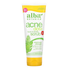 Alba Botanica, Acne Dote, скраб для лица и тела, не содержит масла, 227 г (8 унций)