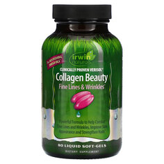 Irwin Naturals, Коллаген для красоты, веризол с клинически доказанной эффективностью, 80 мягких капсул с жидким наполнителем