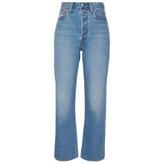 Джинсы прямого кроя Levi&apos;s Ribcage Straight Ankle, светло-синий Levis