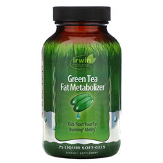 Irwin Naturals, Зеленый Чай, Метаболайзер Жиров 75 жидких гелевых капсул