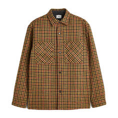 Куртка-рубашка H&amp;M Padded, скоричневый/черный H&M