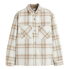 Куртка-рубашка H&amp;M Padded, светло-бежевый/бежевый H&M