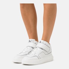 Кроссовки Calvin Klein Jeans Chunky Cupsole Laceup Mid , white/silver