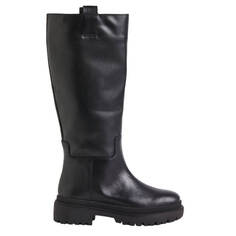 Сапоги H&amp;M Leather Knee-High, черный H&M