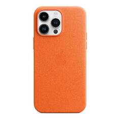 Чехол кожаный Apple iPhone 14 Pro Max с MagSafe, orange