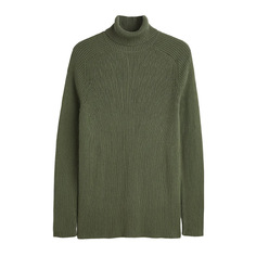 Свитер H&amp;M Muscle Fit Turtleneck, темно-зеленый H&M