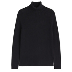 Свитер H&amp;M Muscle Fit Turtleneck, черный H&M