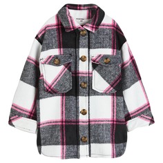 Куртка-рубашка H&amp;M Plaid, розовый H&M