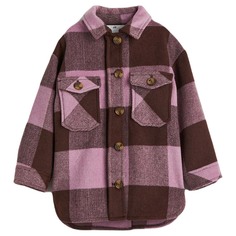 Куртка-рубашка H&amp;M Checked, коричневый/розовый H&M