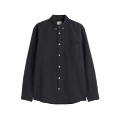 Рубашка H&amp;M Regular Fit Oxford, антрацитово-серый H&M
