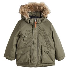 Парка H&amp;M Padded Hooded, темно-зеленый хаки H&M