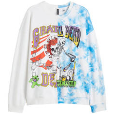 Свитшот H&amp;M+ Printed Grateful Dead, белый H&M