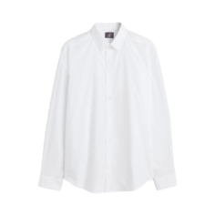Рубашка H&amp;M Slim Fit Easy-iron, белый H&M