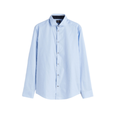 Рубашка H&amp;M Slim Fit Premium Cotton, голубой H&M