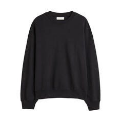 Свитшот H&amp;M Oversized Fit Cotton, пыльный черный H&M