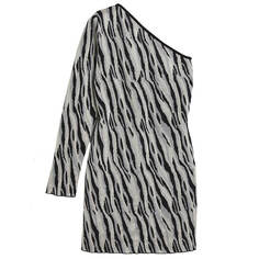 Платье H&amp;M One Shoulder Bodycon, серый/черный H&M