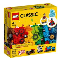 Конструктор LEGO Classic Набор кирпичики и колеса 11014, 653 детали