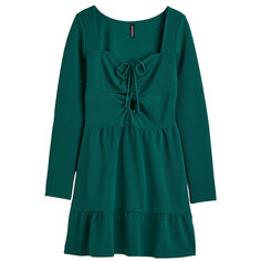 Платье из крепа H&amp;M, темно-зеленый H&M