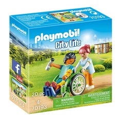 Конструктор Playmobil 70193 Пациент в инвалидной коляске