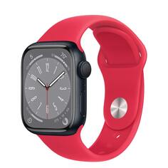 Умные часы Apple Watch Series 8 (GPS+ Cellular), 45 мм, M/L, красный