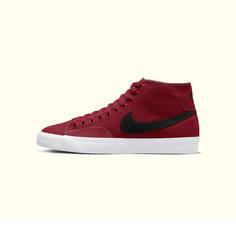 Кеды Nike SB Court Mid PRM, темно-красный/черный