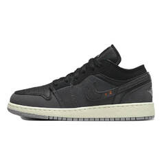 Кроссовки Nike Air Jordan 1 Low SE Craft, темно-серый/черный/бежевый