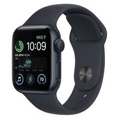 Умные часы Apple Watch Series SE Gen 2 (GPS + Cellular), 44 мм, Midnight Aluminum Case/Midnight Sport Band - M/L
