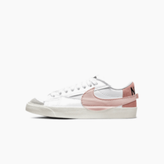 Кеды Nike Blazer Blazer Low &apos;77 Jumbo, белый/розовый